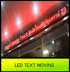 LED-Text-Moving